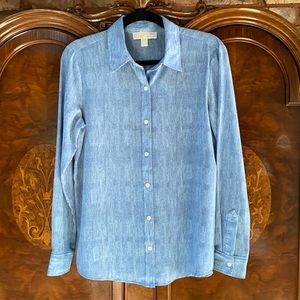 Michael Kors sheer blue blouse - Sz S